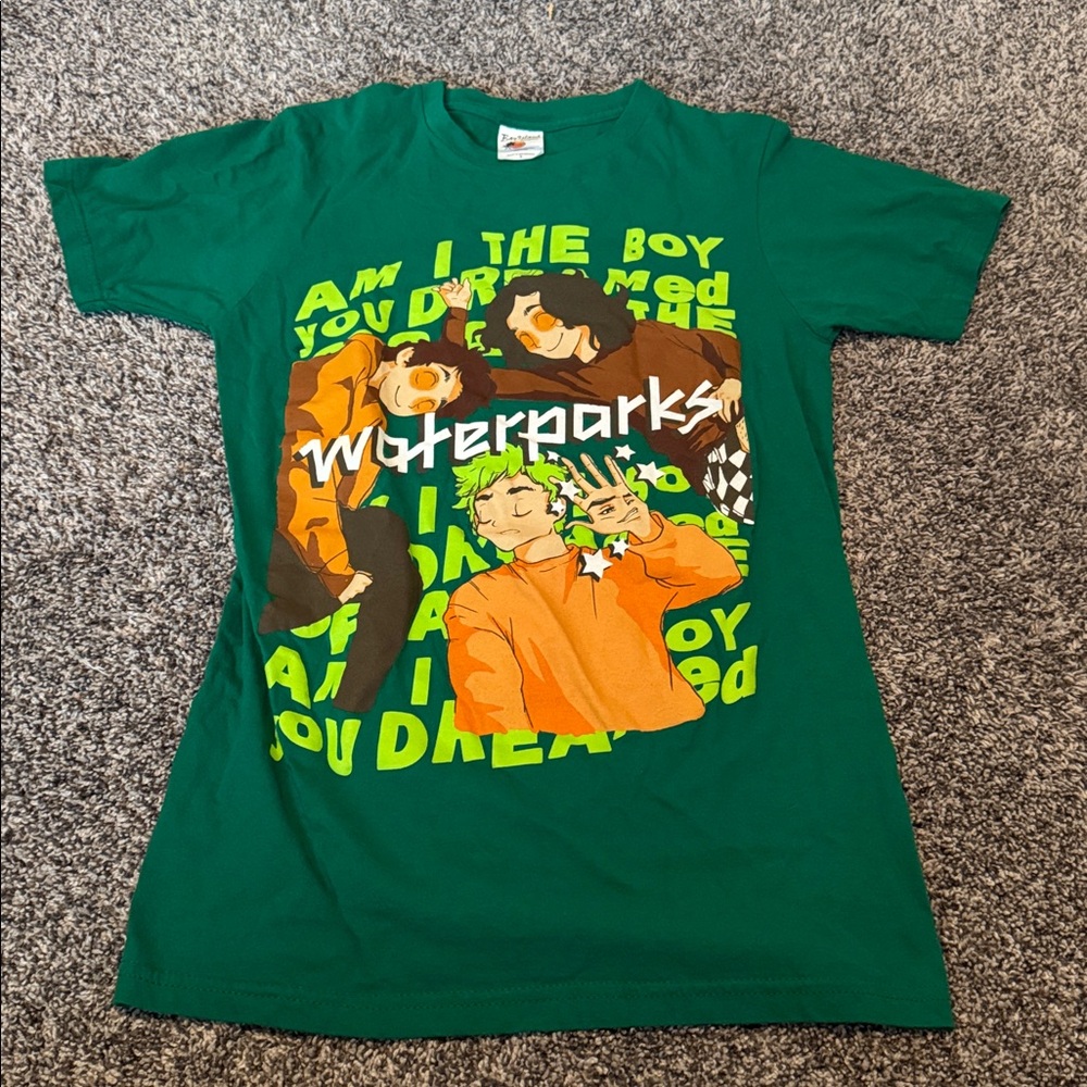 Waterparks Dream Boy Green Cute T-Shirt Hot Topic Awsten Knight